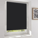 Sekey blackout roller blind, double-sided, same color, no drilling required, black